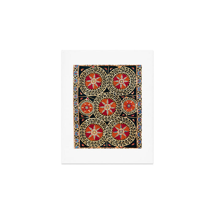 Katti Kurgan Suzani Uzbekistan Embroidery Print Art Print Gallery Image 1