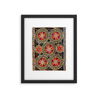 Katti Kurgan Suzani Uzbekistan Embroidery Print Framed Art Print Gallery Image 5