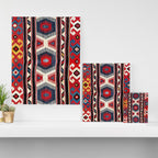 Kazak  Antique Southwest Caucasus Kilim Print Canvas Print Gallery Image 3