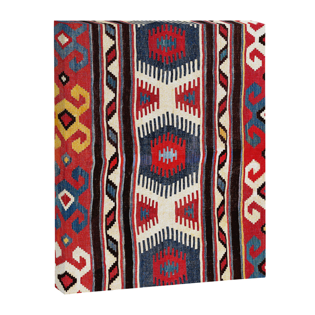 Kazak  Antique Southwest Caucasus Kilim Print Canvas Print Gallery Image 3