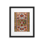 Kazak Antique Southwest Caucasus Rug Print Framed Art Print Gallery Image 4