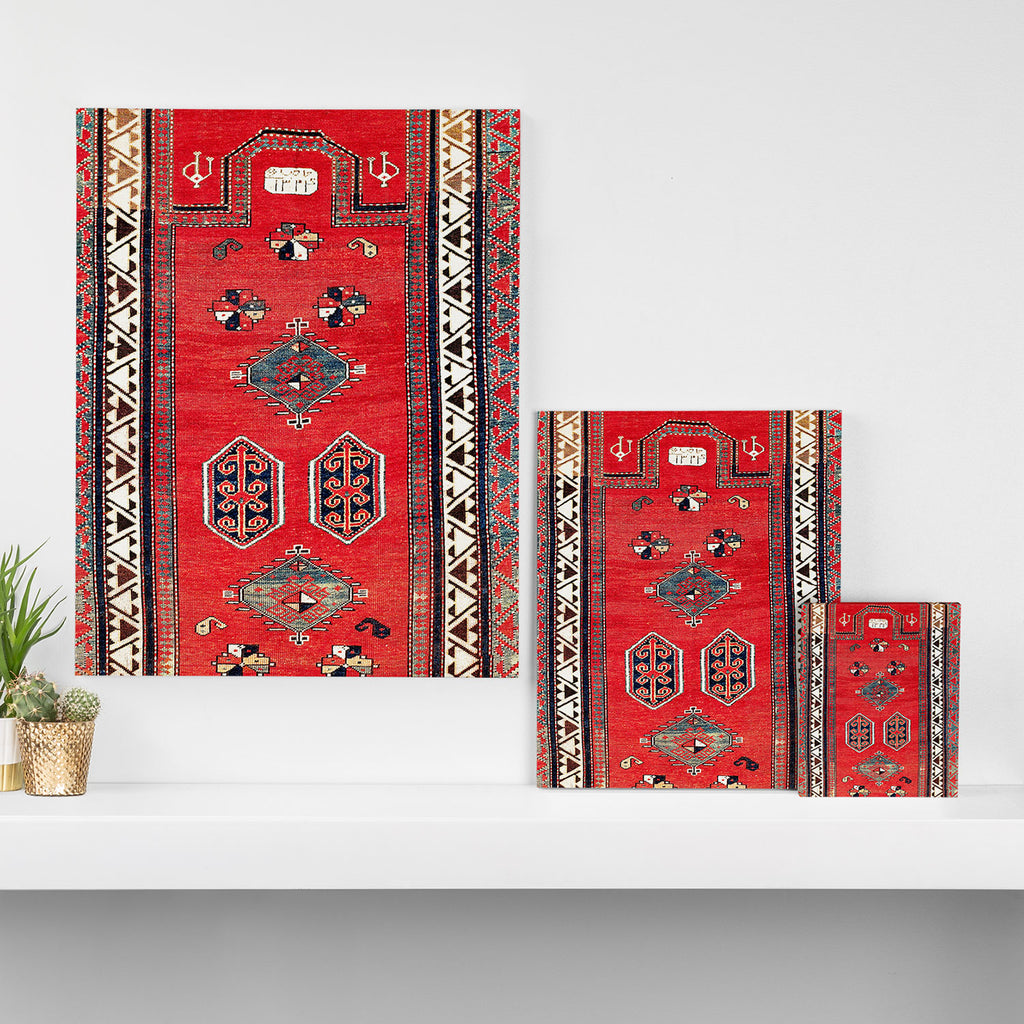 Kazak Borjalou Southwest Caucasus Niche Rug Print Canvas Print Gallery Image 3