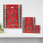 Kazak Borjalou Southwest Caucasus Niche Rug Print Canvas Print Gallery Image 3
