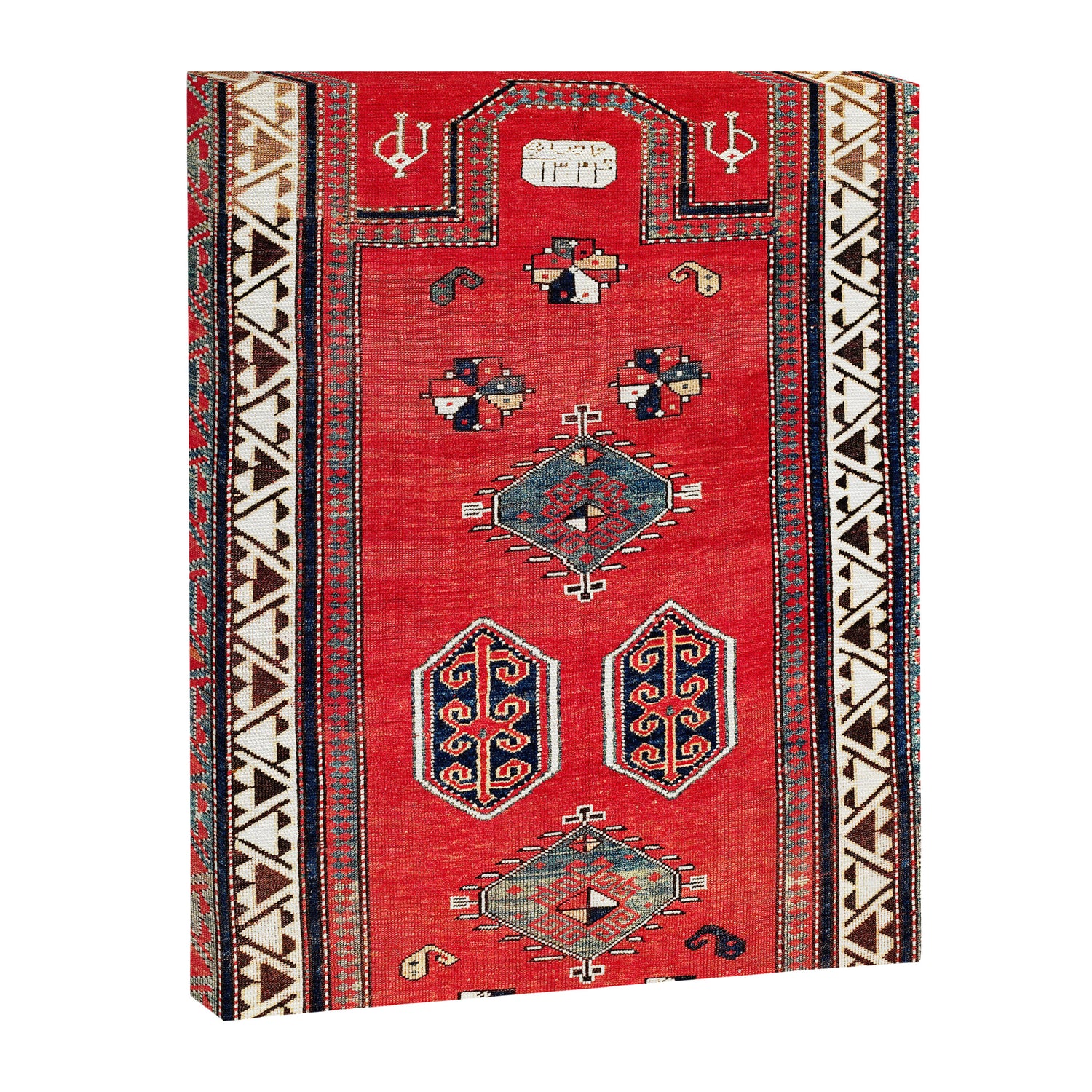 Kazak Borjalou Southwest Caucasus Niche Rug Print Canvas Print Gallery Image 3
