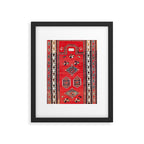 Kazak Borjalou Southwest Caucasus Niche Rug Print Framed Art Print Gallery Image 5