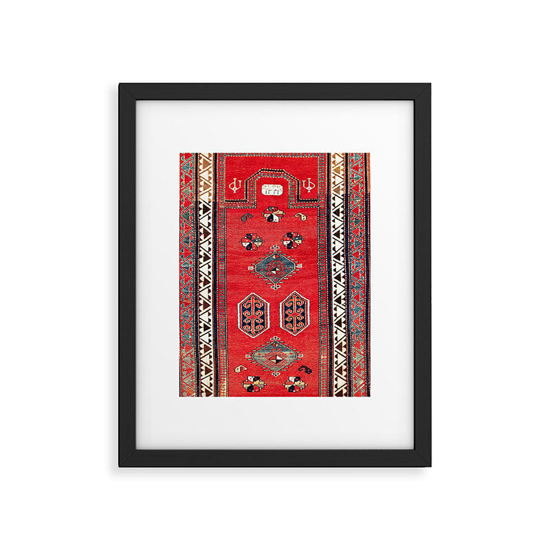Kazak Borjalou Southwest Caucasus Niche Rug Print Framed Art Print Gallery Image 5
