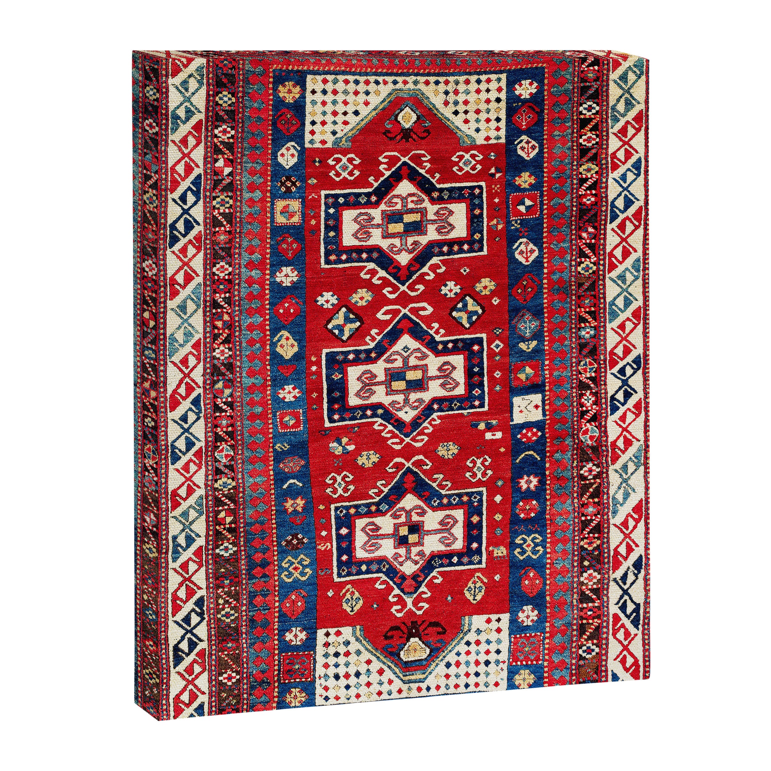 Kazak Fachralo Southwest Caucasus Rug Canvas Print Gallery Image 3