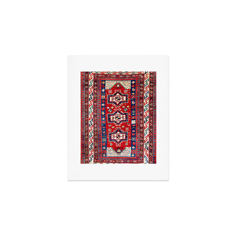 Kazak Fachralo Southwest Caucasus Rug Art Print Gallery Image 1