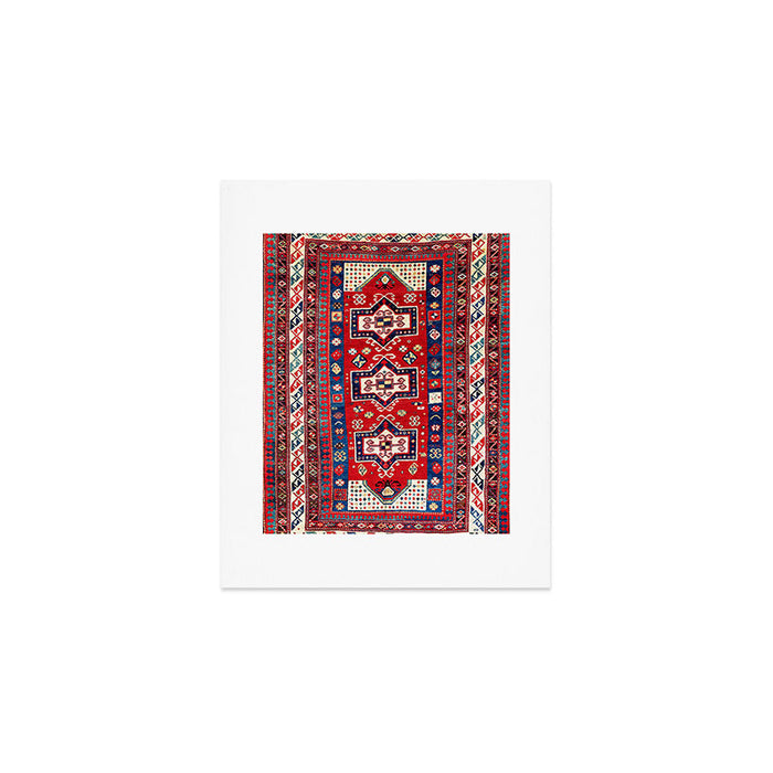 Kazak Fachralo Southwest Caucasus Rug Art Print Gallery Image 1