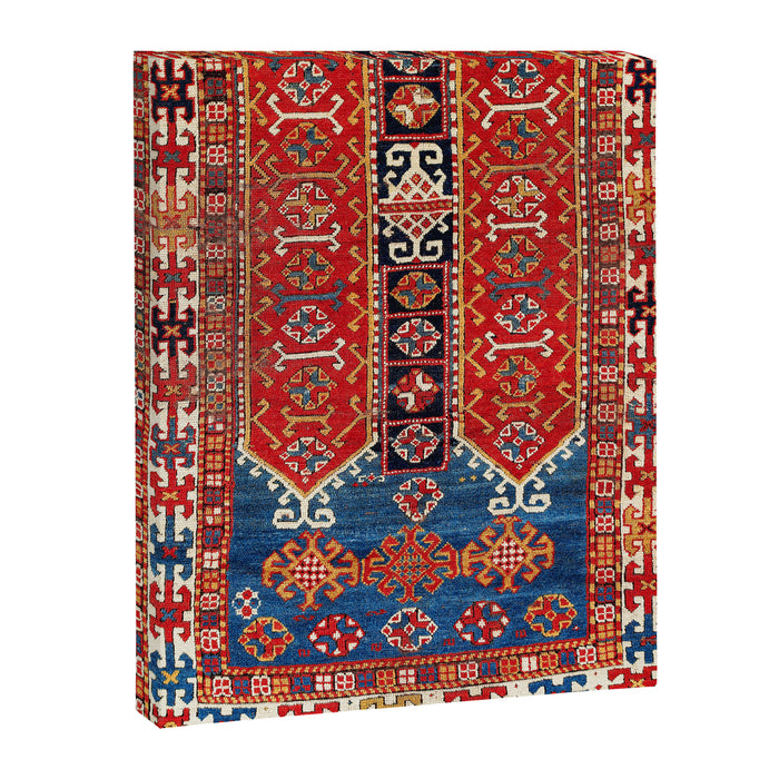 Kazak Southwest Caucasus Carpet Fragment Print Canvas Print Gallery Image 1