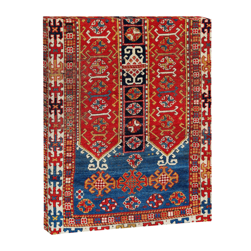 Kazak Southwest Caucasus Carpet Fragment Print Canvas Print Gallery Image 3