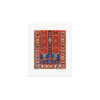 Kazak Southwest Caucasus Carpet Fragment Print Art Print Gallery Image 1