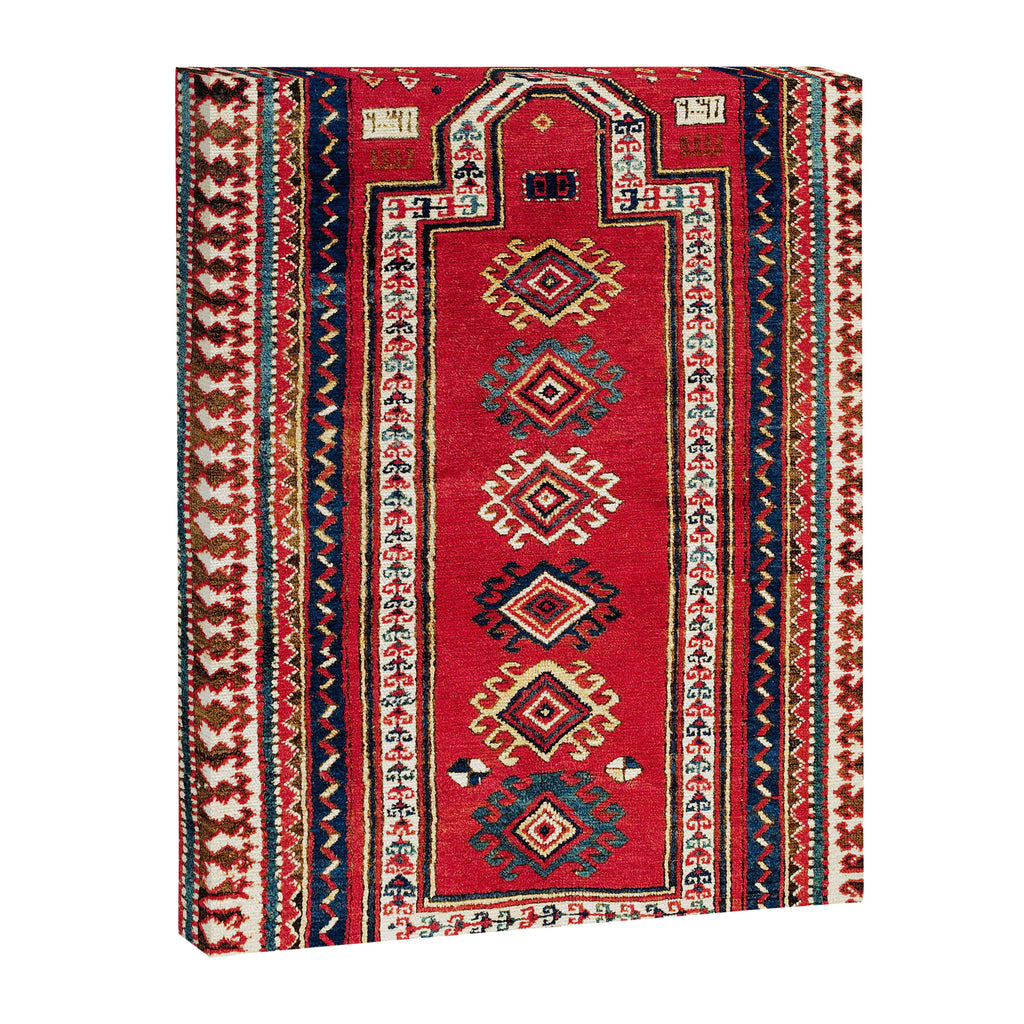 Kazak Southwest Caucasus Niche Rug Print Canvas Print Gallery Image 3