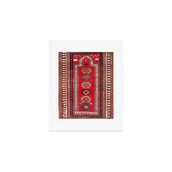 Kazak Southwest Caucasus Niche Rug Print Art Print Gallery Image 1