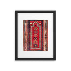 Kazak Southwest Caucasus Niche Rug Print Framed Art Print Gallery Image 4