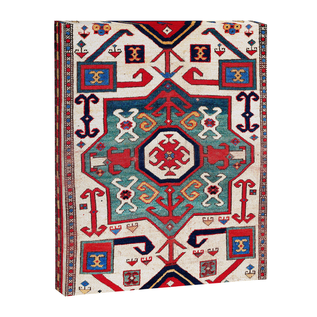 Kazak Southwest Caucasus Rug Canvas Print Gallery Image 3