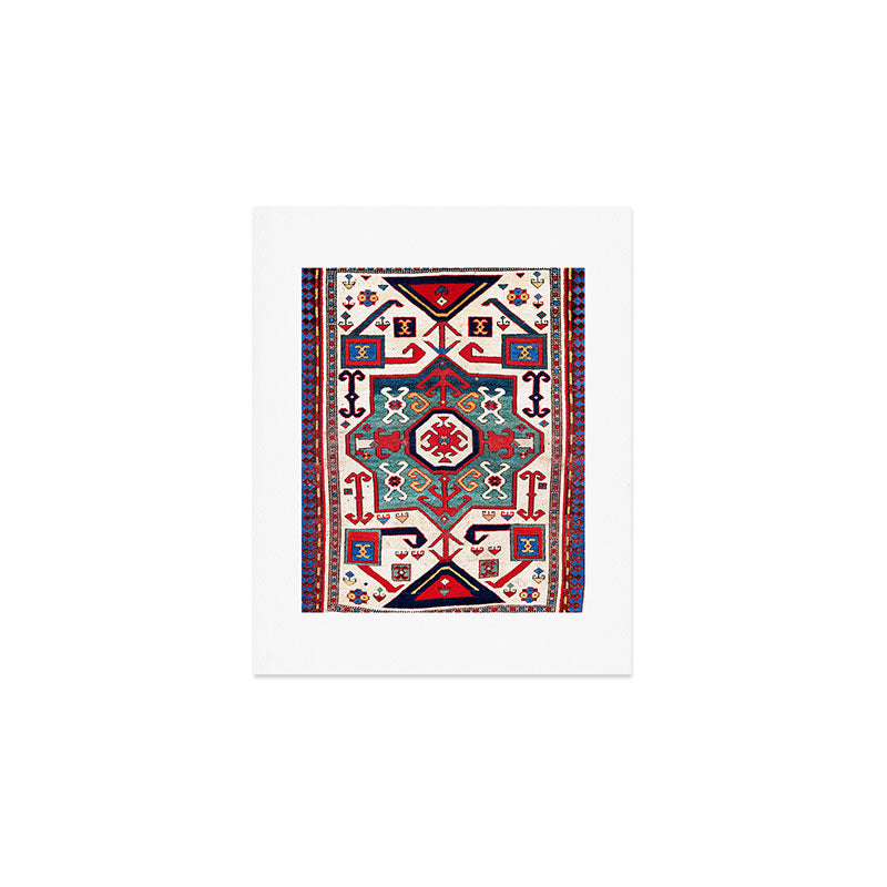 Kazak Southwest Caucasus Rug Art Print Gallery Image 1