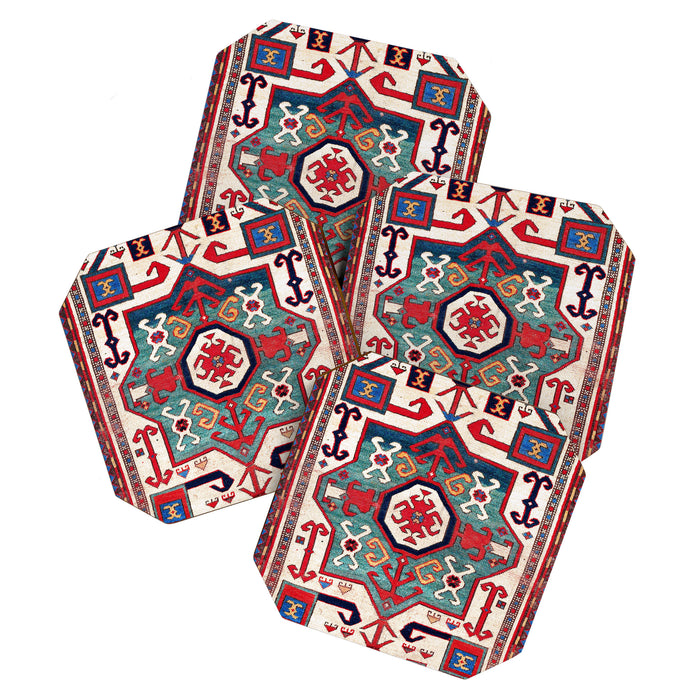 Kazak Southwest Caucasus Rug Coaster Gallery Image 1