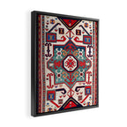 Kazak Southwest Caucasus Rug Framed Canvas Print Gallery Image 2
