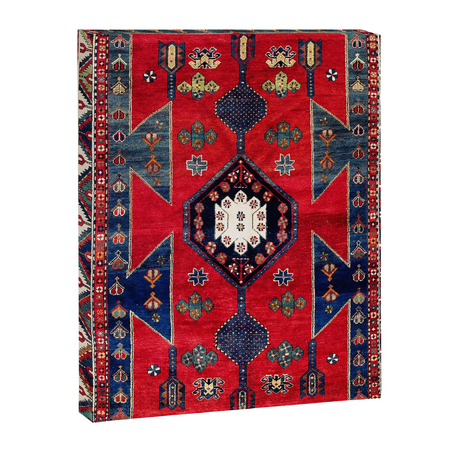 Kazak Southwest Caucasus Rug Canvas Print Gallery Image 3