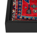 Kazak Southwest Caucasus Rug Framed Canvas Print Gallery Image 3