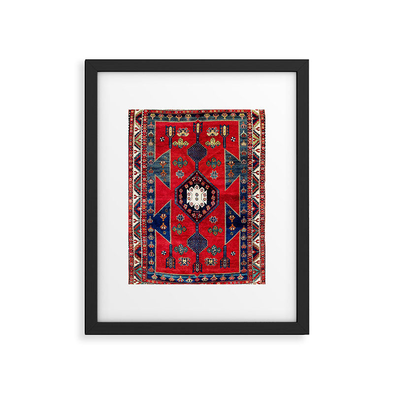 Kazak Southwest Caucasus Rug Framed Art Print Gallery Image 4