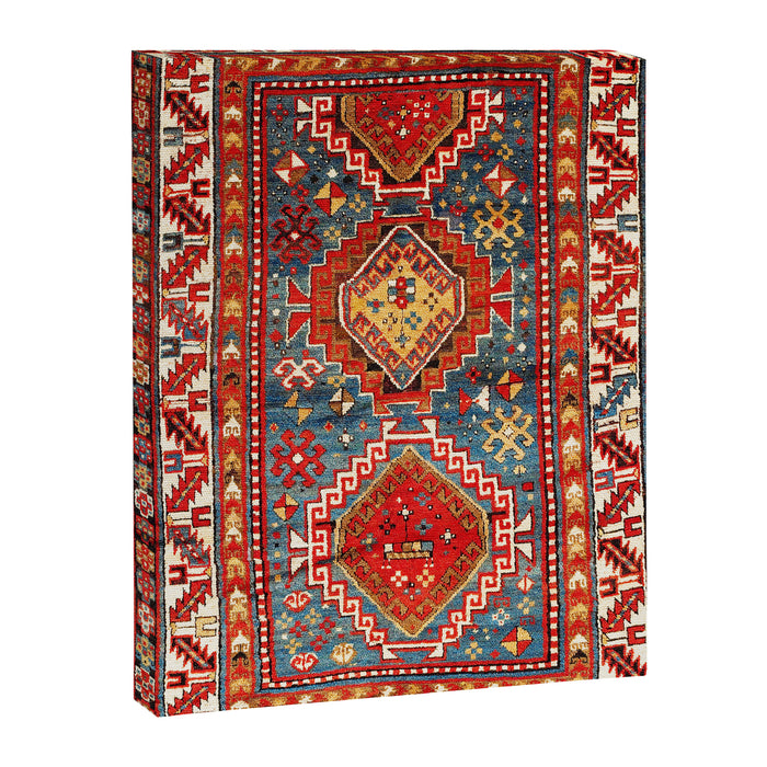 Kazak Southwest Caucasus Rug Print Canvas Print Gallery Image 1