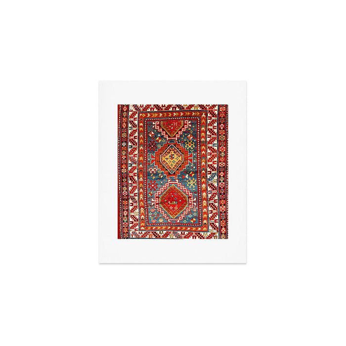 Kazak Southwest Caucasus Rug Print Art Print Gallery Image 1