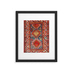 Kazak Southwest Caucasus Rug Print Framed Art Print Gallery Image 4