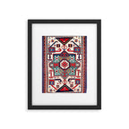 Kazak Southwest Caucasus Rug Framed Art Print Gallery Image 5