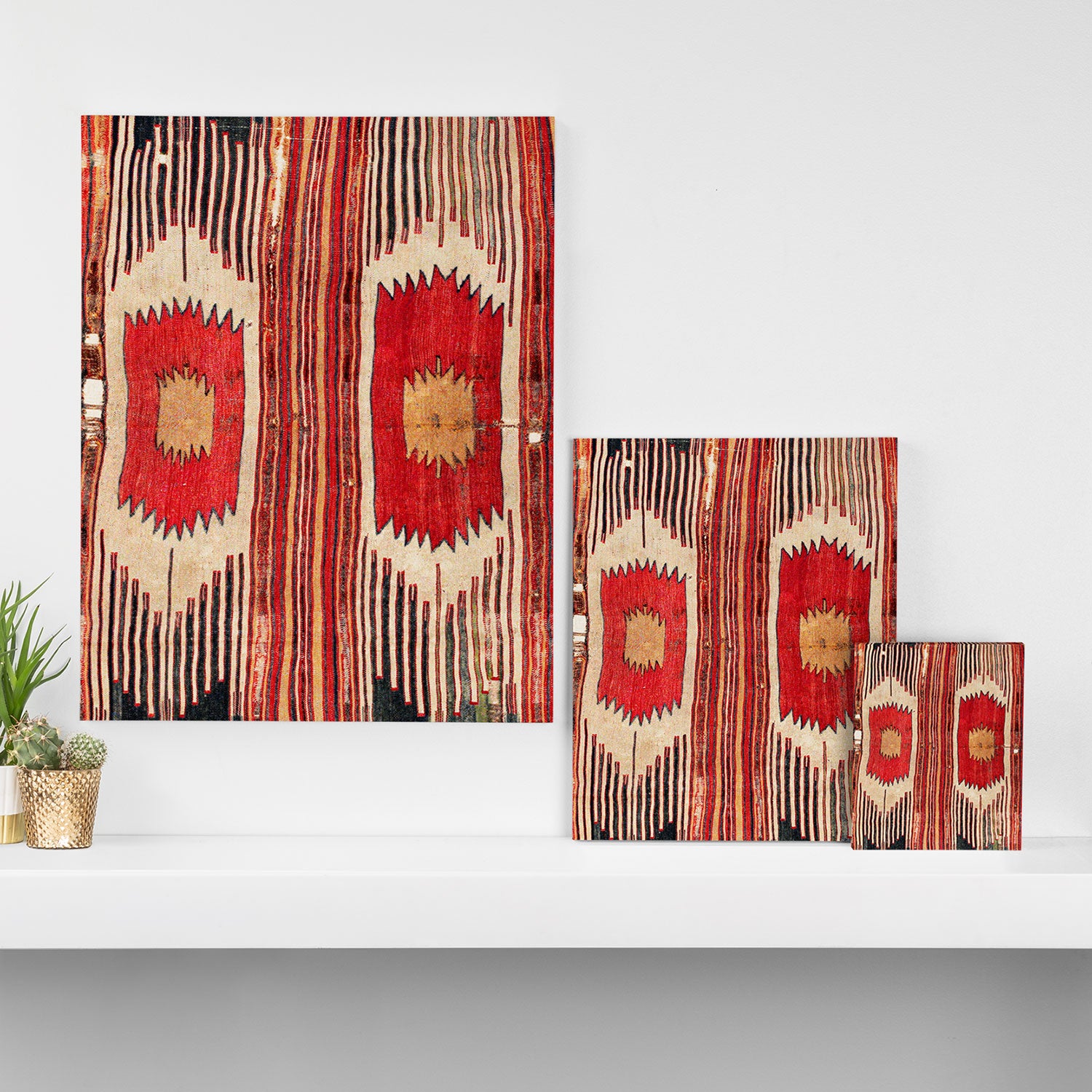 Keles  Antique Balikesir Turkish Kilim Print Canvas Print Gallery Image 3
