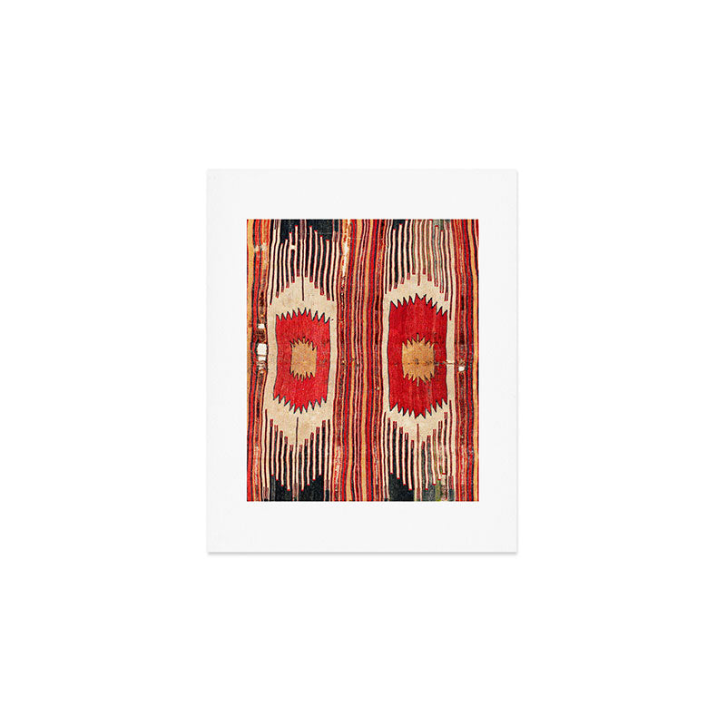 Keles  Antique Balikesir Turkish Kilim Print Art Print Gallery Image 1
