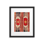 Keles  Antique Balikesir Turkish Kilim Print Framed Art Print Gallery Image 4