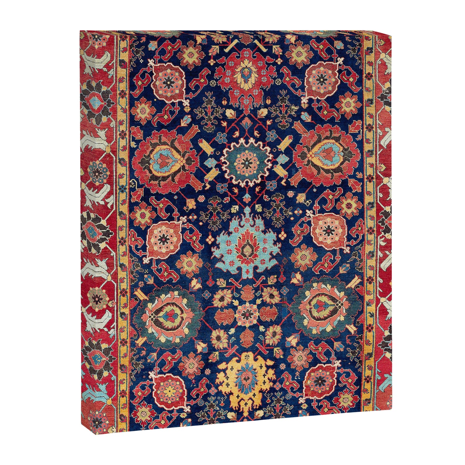 Kelleh Northwest Persian Azerbaijan Floral Carpet Print Canvas Print Gallery Image 3