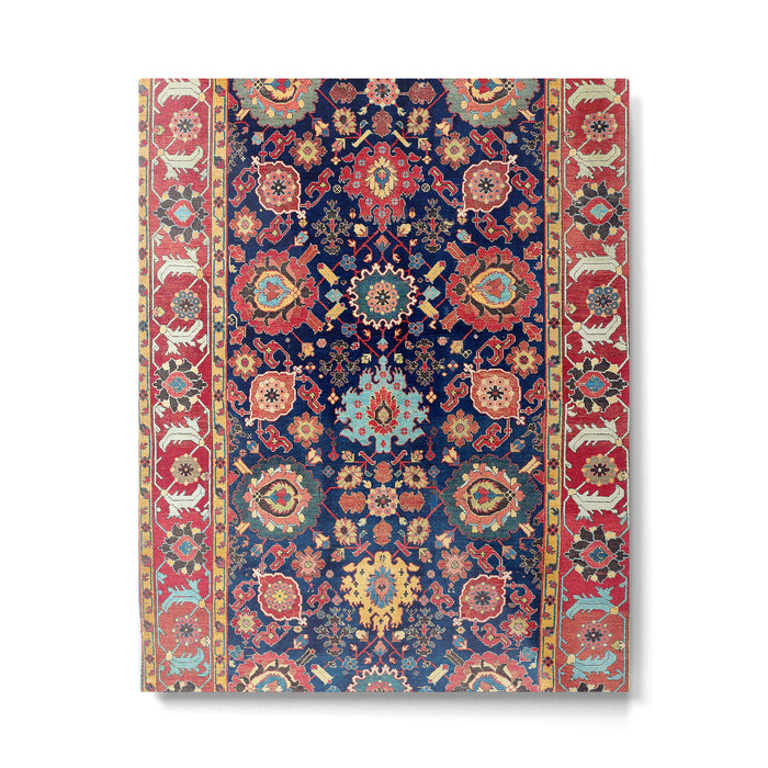 Kelleh Northwest Persian Azerbaijan Floral Carpet Print Metal Print Gallery Image 1