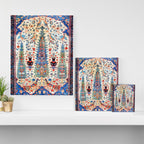 Kerman 19th Century Prayer Rug Print Canvas Print Gallery Image 3