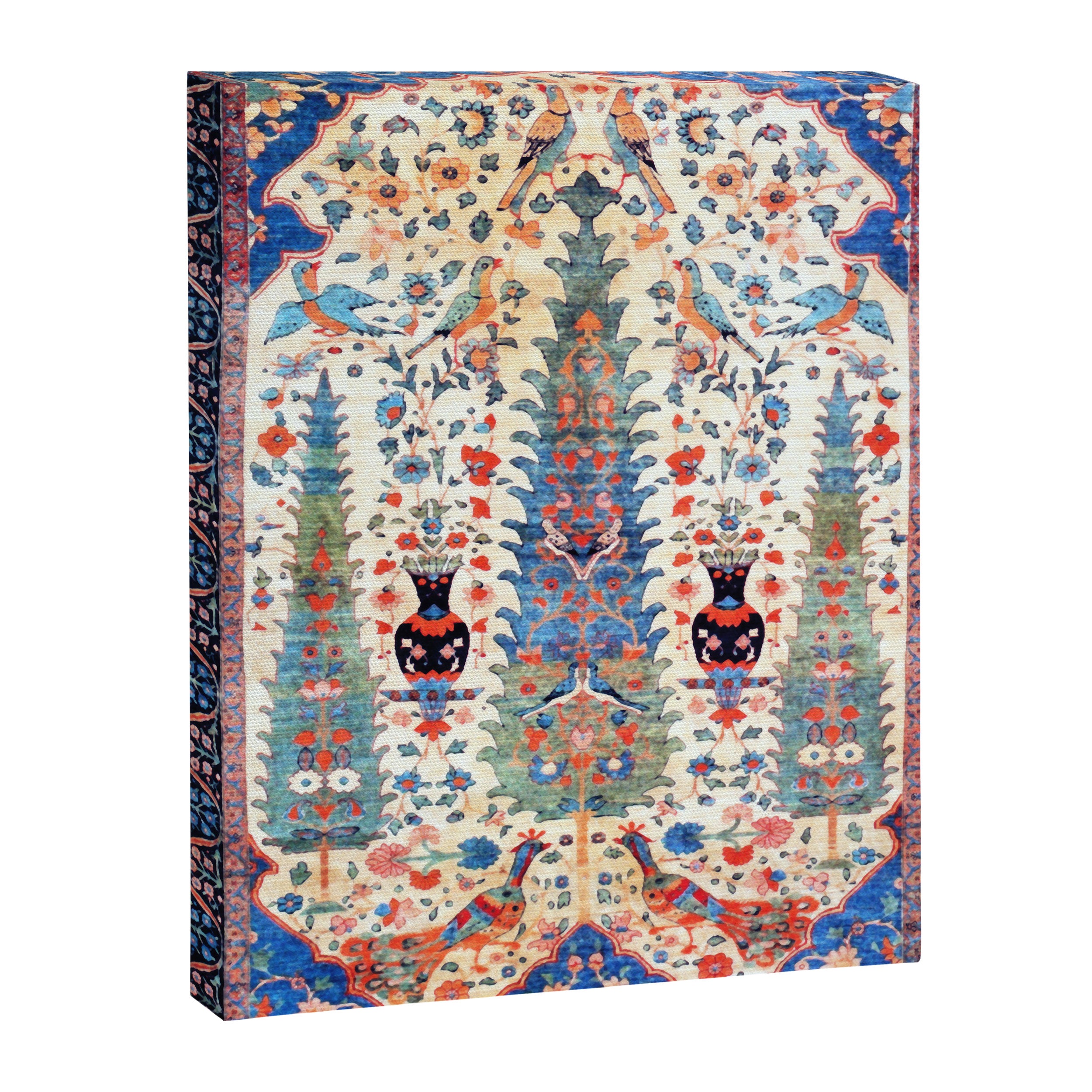 Kerman 19th Century Prayer Rug Print Canvas Print Gallery Image 3