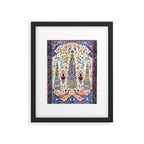 Kerman 19th Century Prayer Rug Print Framed Art Print Gallery Image 4