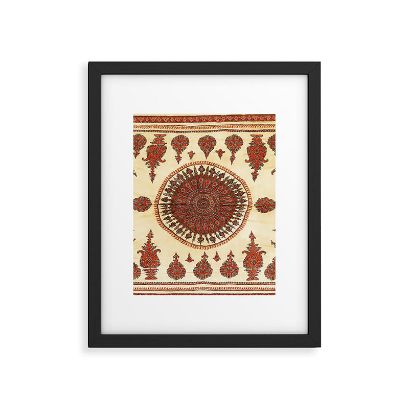Kerman South Persian Embroidery Print Framed Art Print Gallery Image 4