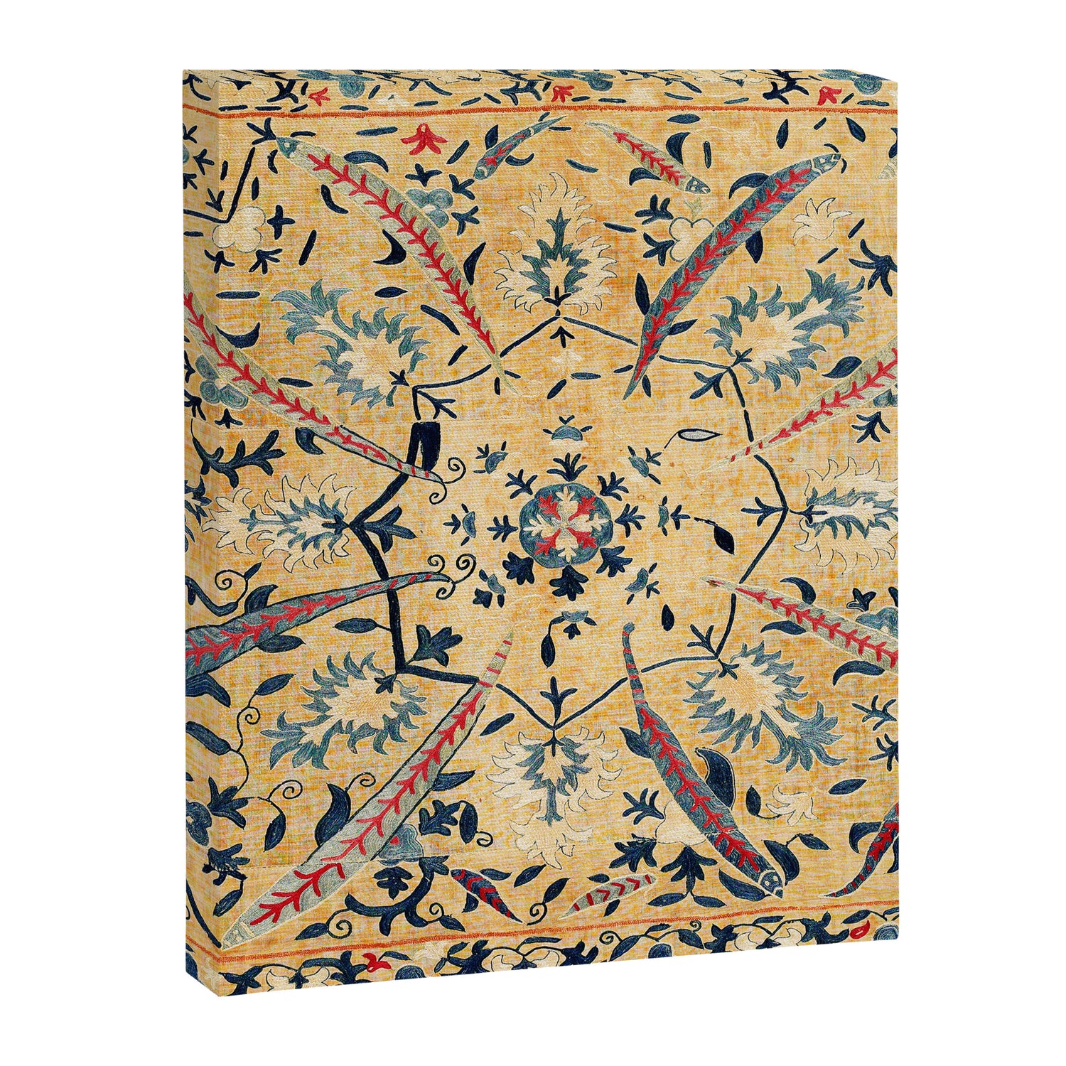 Kermina  Suzani  Antique Uzbekistan Embroidery Print Canvas Print Gallery Image 3