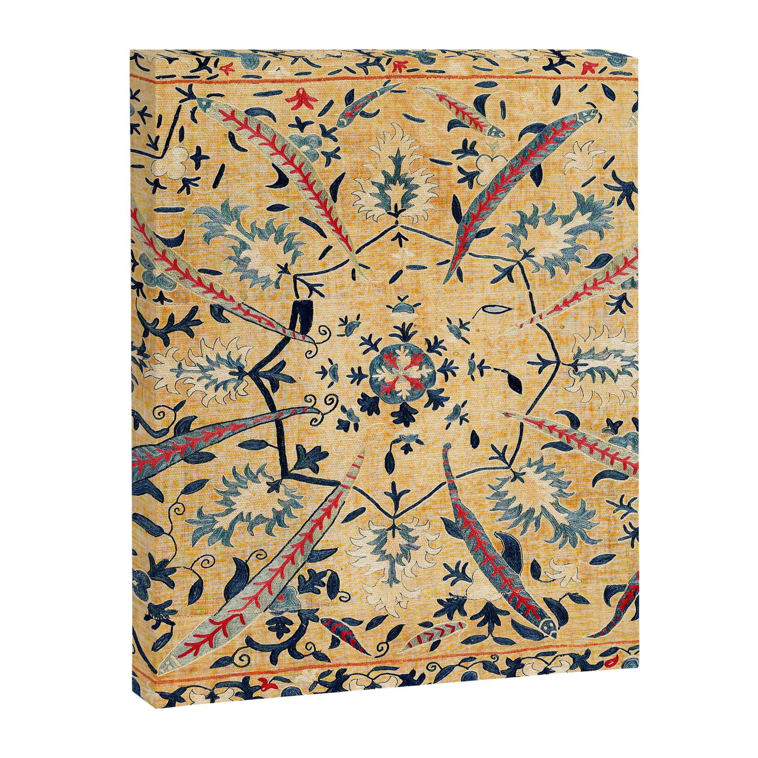Kermina  Suzani  Antique Uzbekistan Embroidery Print Canvas Print Gallery Image 3