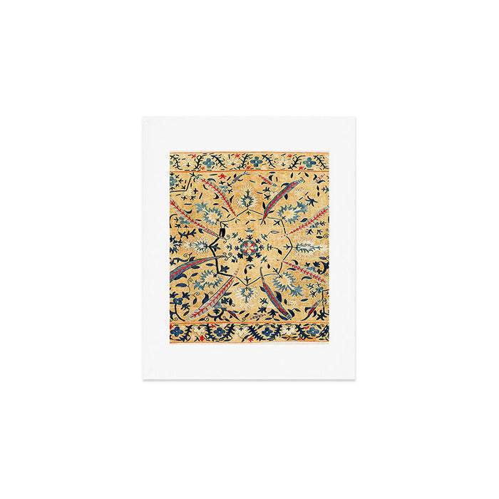 Kermina  Suzani  Antique Uzbekistan Embroidery Print Art Print Gallery Image 1