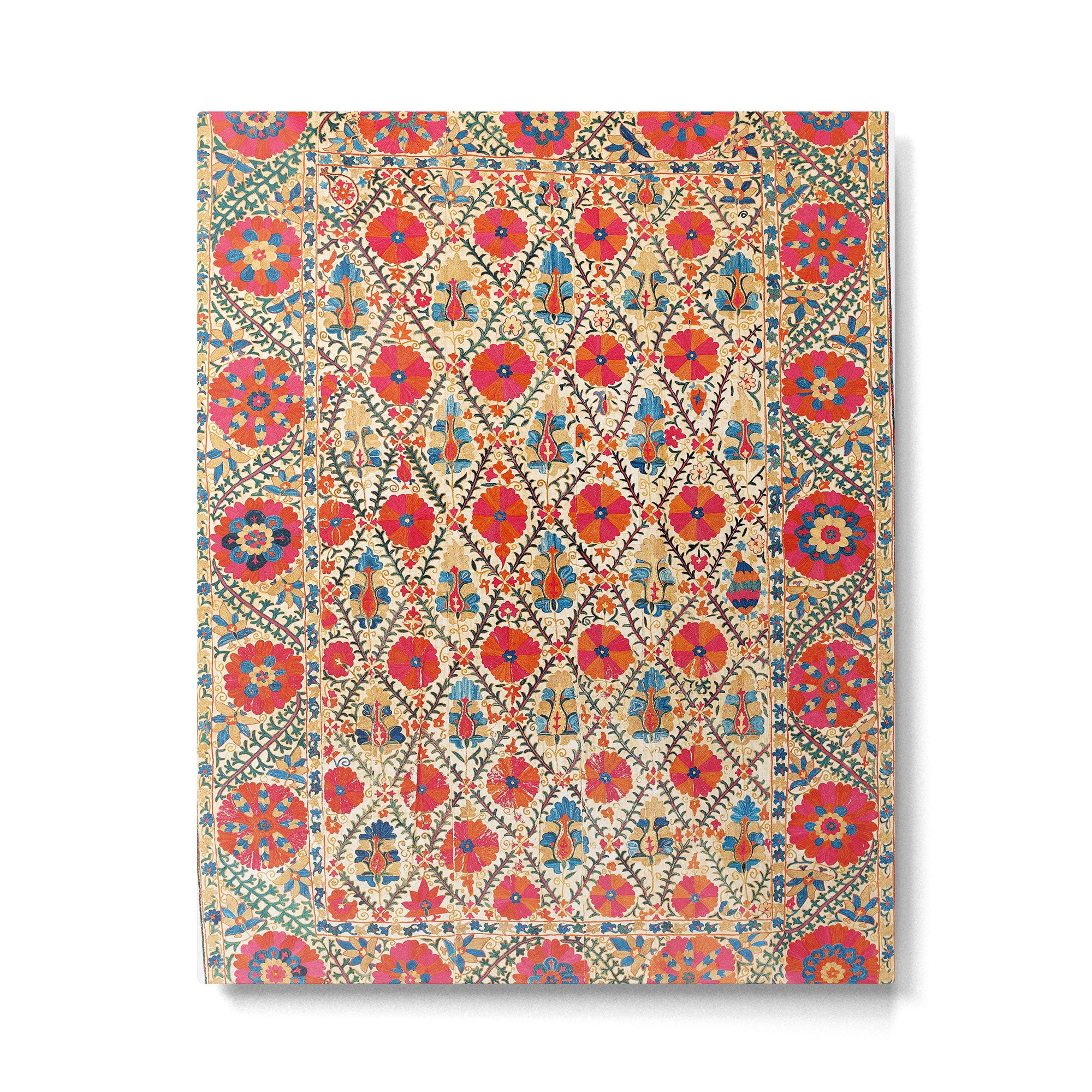 Kermina Suzani Bokhara Uzbekistan Embroidery Print Metal Print Gallery Image 4