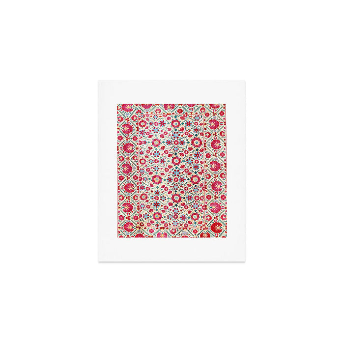 Kermina Suzani South West Uzbekistan Embroidery Print Art Print Gallery Image 1