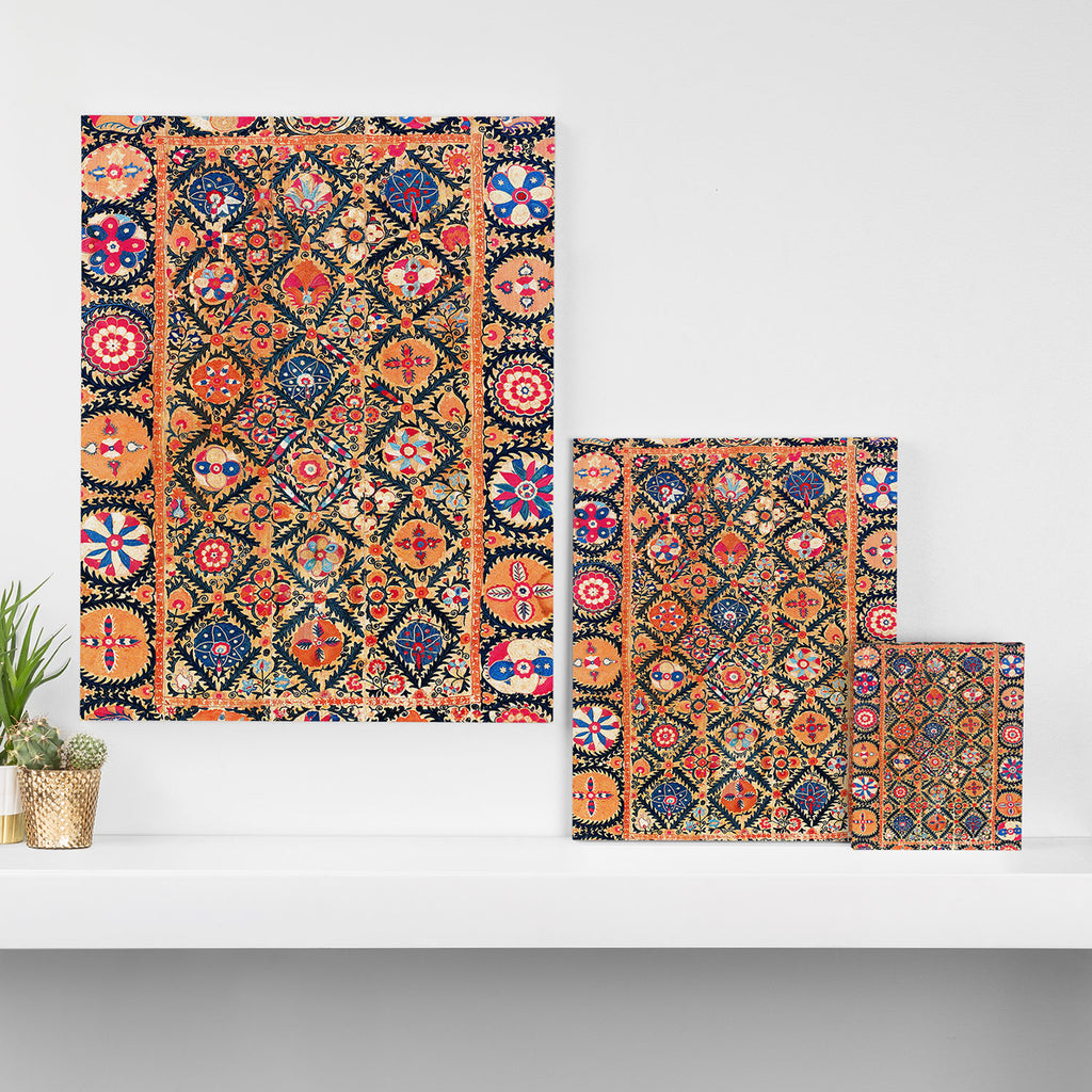 Kermina Suzani Southwest Uzbekistan Embroidery Print Canvas Print Gallery Image 3