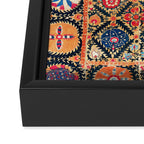 Kermina Suzani Southwest Uzbekistan Embroidery Print Framed Canvas Print Gallery Image 3