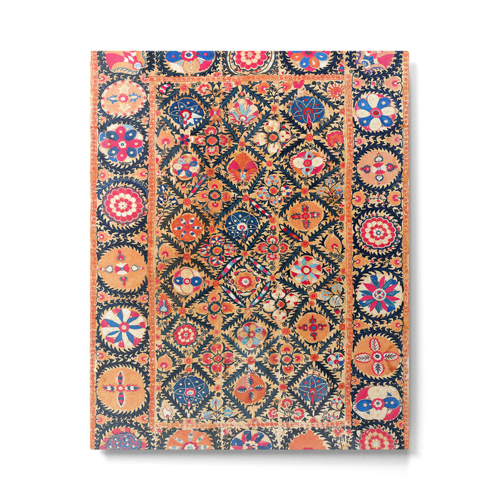 Kermina Suzani Southwest Uzbekistan Embroidery Print Metal Print Gallery Image 1