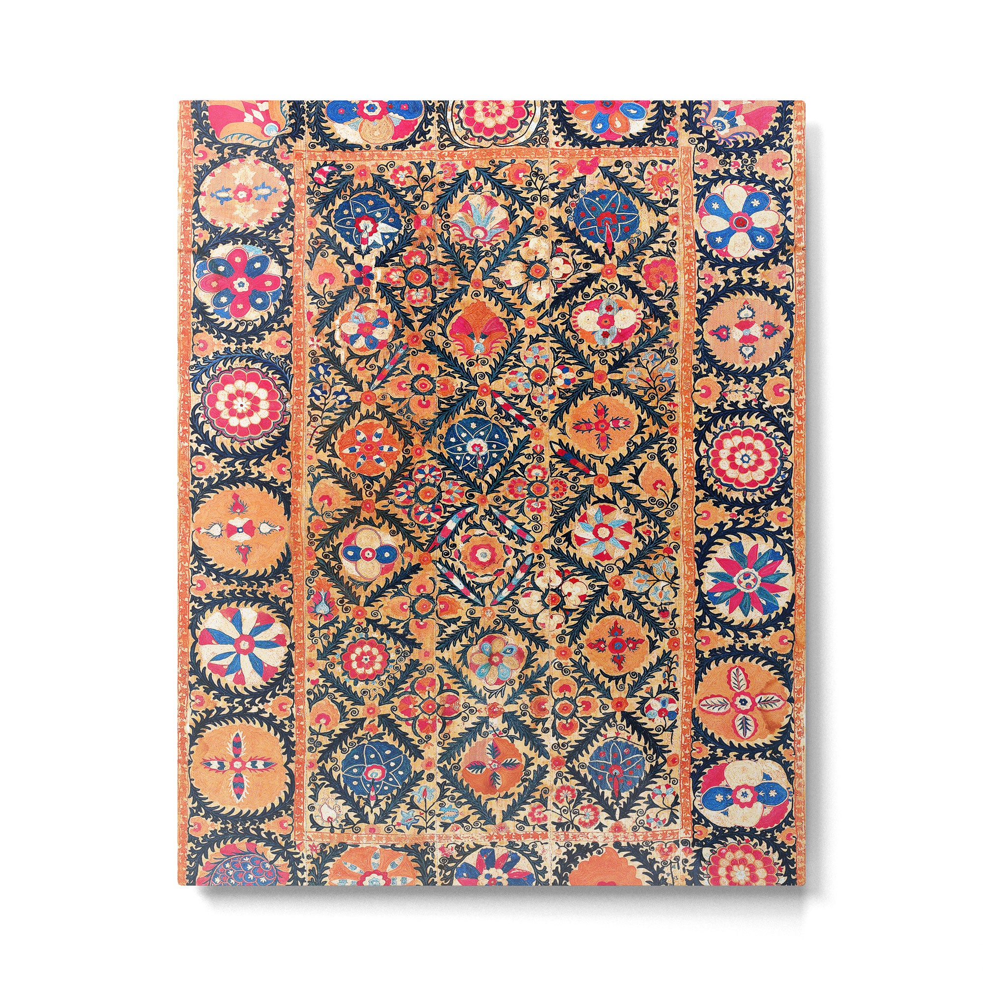 Kermina Suzani Southwest Uzbekistan Embroidery Print Metal Print Gallery Image 4