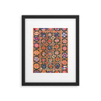 Kermina Suzani Southwest Uzbekistan Embroidery Print Framed Art Print Gallery Image 4