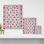 Kermina Suzani Uzbekistan Embroidery Print Canvas Print Gallery Image 3